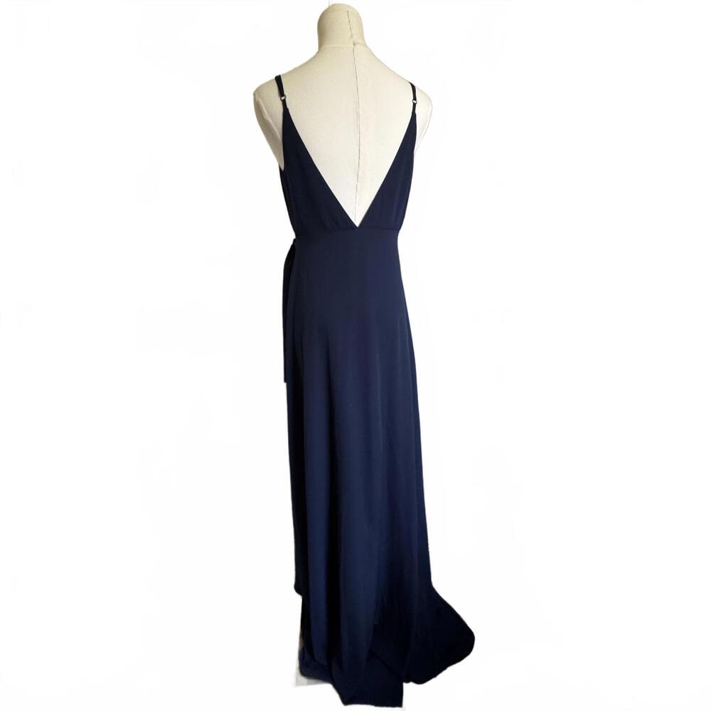 🦃 Show Me Your Mumu Mariah Wrap Dress in Rich Navy - Picture 6 of 7